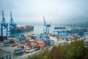 Containers at quay